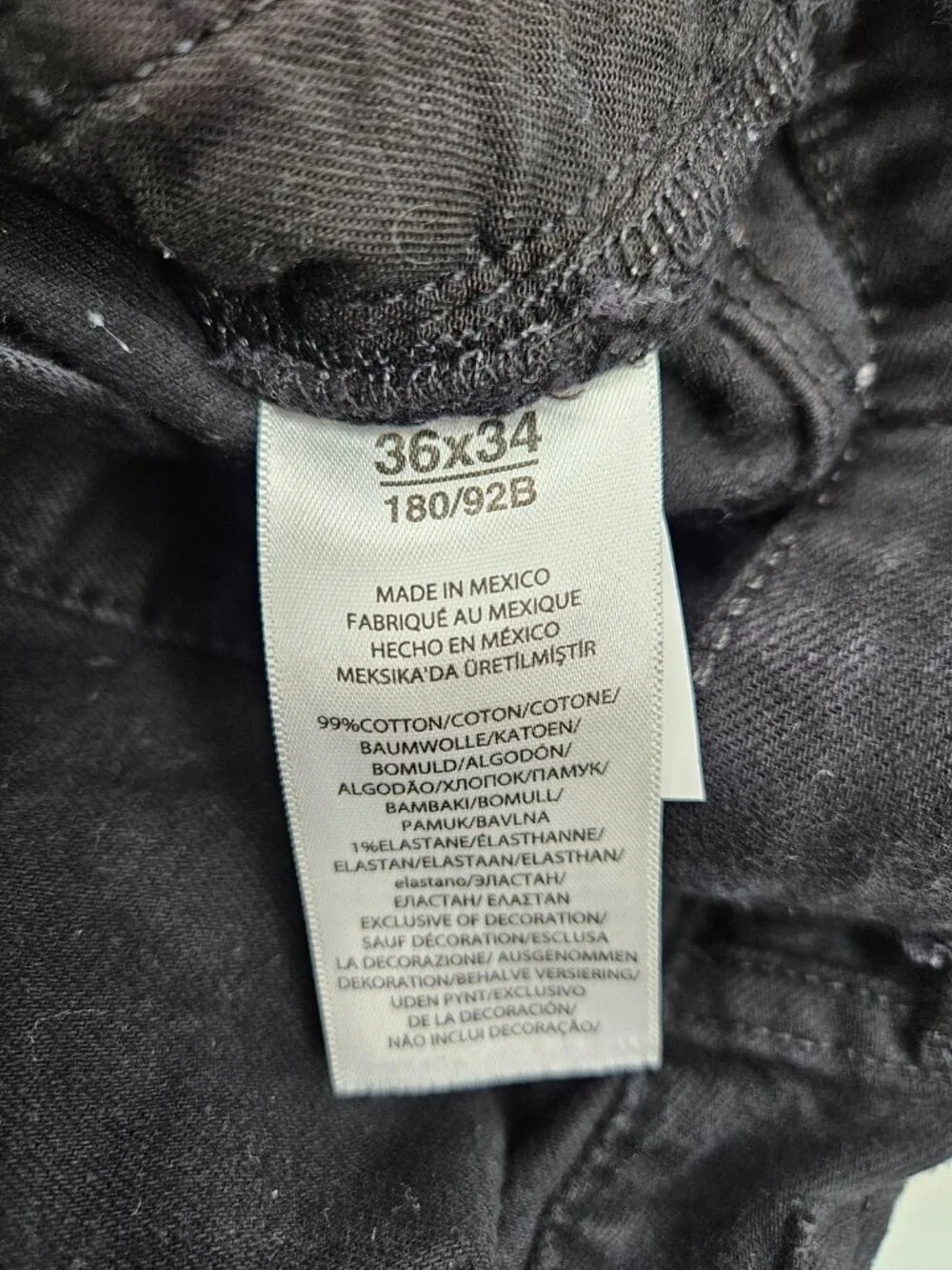 Polo Ralph Lauren Black Label Jeans Mens 36 x 34 Varick Slim Straight Pants